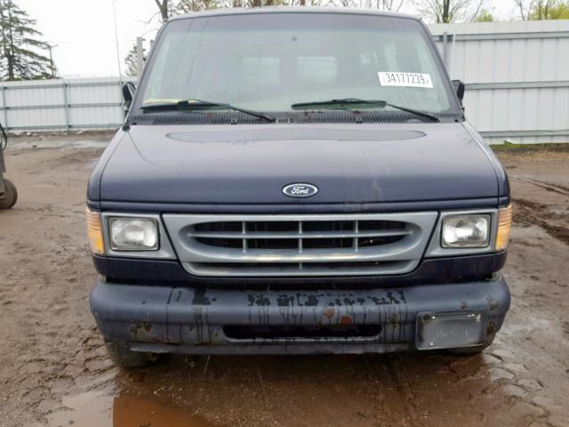 1FMRE11W9YHA76388 - 2000 FORD ECONOLINE BLUE photo 9