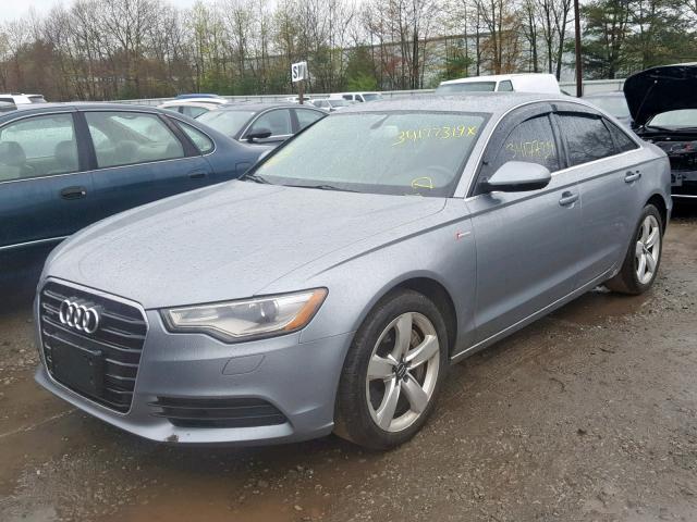 WAUBGAFC8CN013370 - 2012 AUDI A6 GRAY photo 2