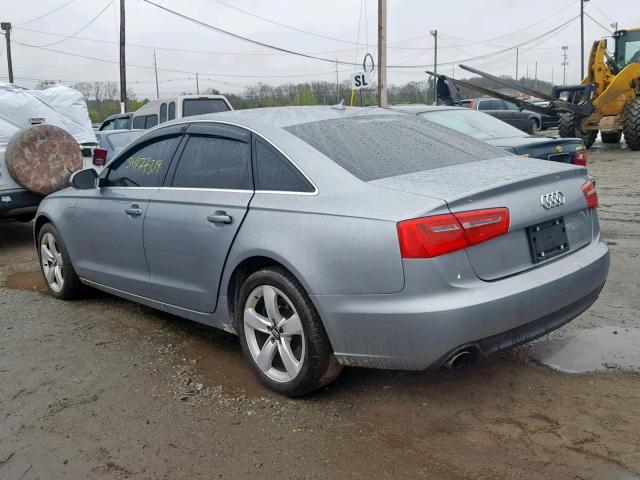 WAUBGAFC8CN013370 - 2012 AUDI A6 GRAY photo 3