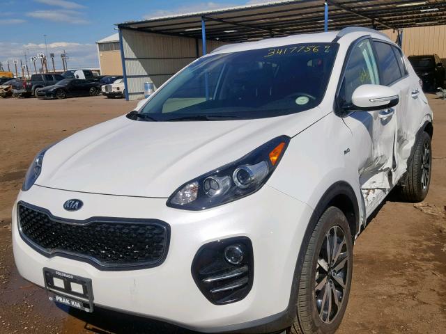 KNDPNCAC9K7530648 - 2019 KIA SPORTAGE E WHITE photo 2