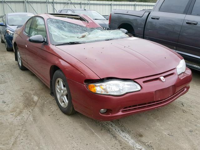 2G1WX12K559236059 - 2005 CHEVROLET MONTE CARL RED photo 1