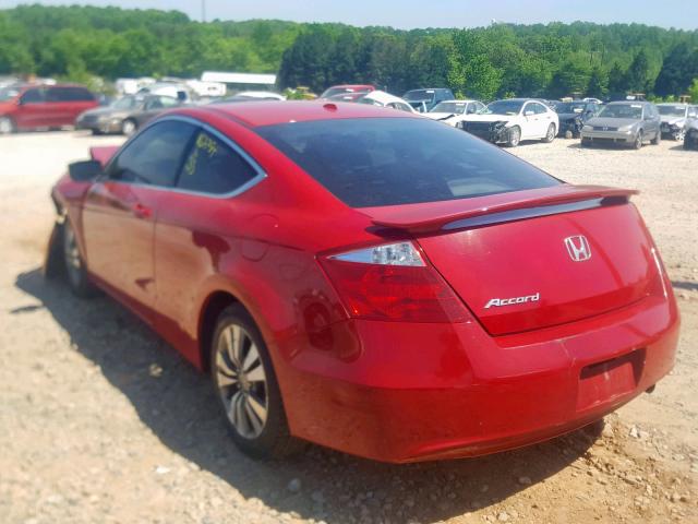 1HGCS128X8A019386 - 2008 HONDA ACCORD EXL RED photo 3