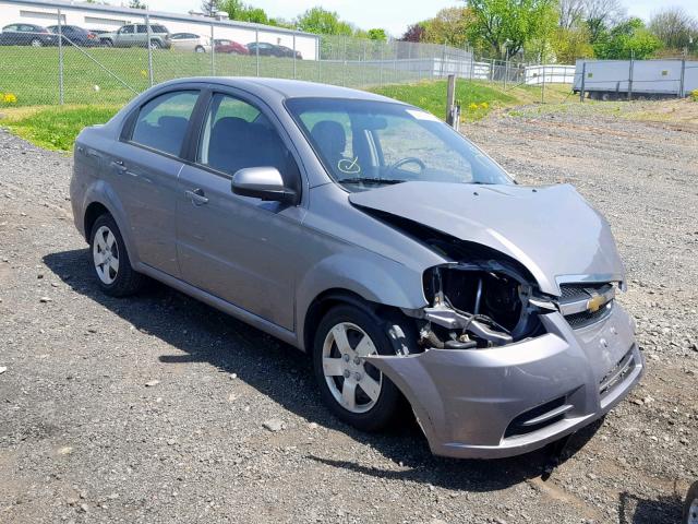 KL1TD5DE3AB043989 - 2010 CHEVROLET AVEO LS GRAY photo 1