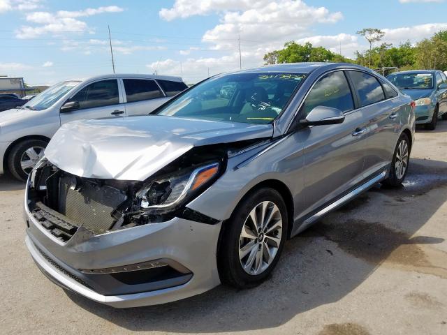 5NPE34AFXHH593484 - 2017 HYUNDAI SONATA SPORT  photo 2