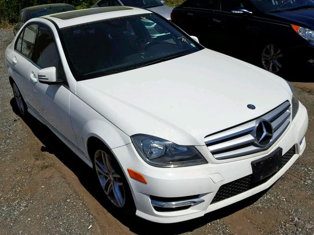 WDDGF4HB6DR264695 - 2013 MERCEDES-BENZ C 250 WHITE photo 1