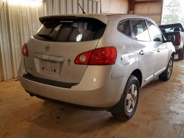 JN8AS5MTXBW574769 - 2011 NISSAN ROGUE S SILVER photo 4