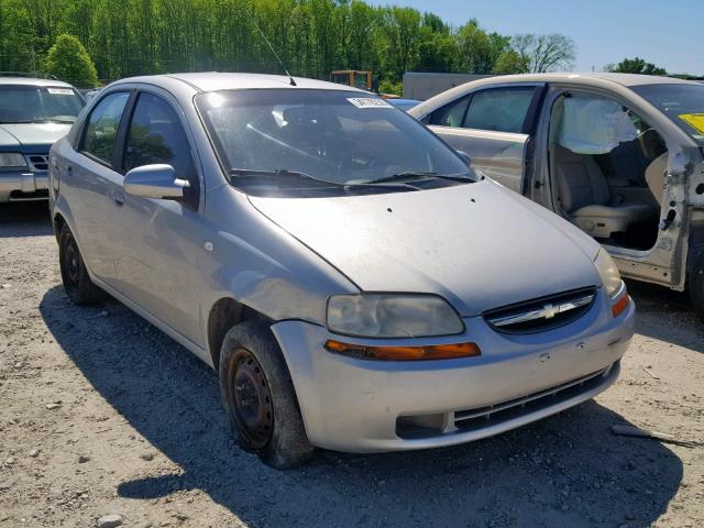 KL1TD56616B641897 - 2006 CHEVROLET AVEO BASE ვერცხლისფერი ფოტო 1