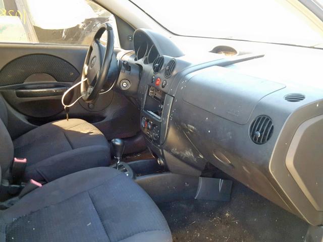 KL1TD56616B641897 - 2006 CHEVROLET AVEO BASE ვერცხლისფერი ფოტო 5