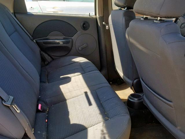 KL1TD56616B641897 - 2006 CHEVROLET AVEO BASE ვერცხლისფერი ფოტო 6