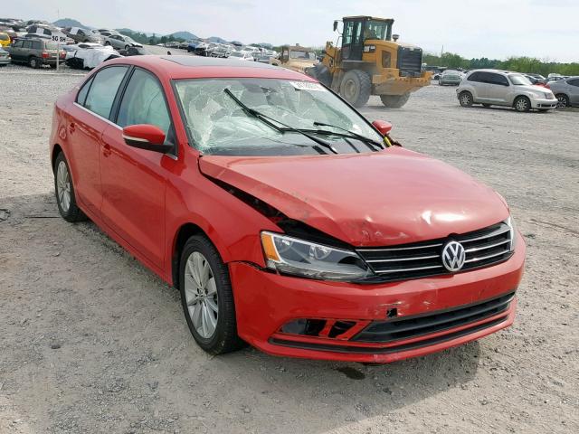 3VWLA7AJXFM255865 - 2015 VOLKSWAGEN JETTA TDI RED photo 1