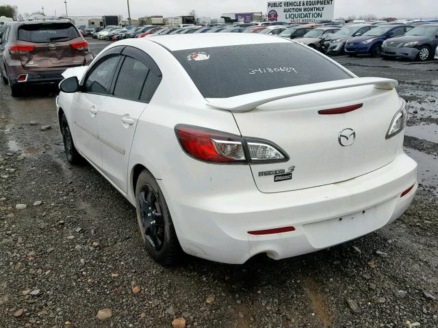 JM1BL1UF1C1602652 - 2012 MAZDA 3 I WHITE photo 3