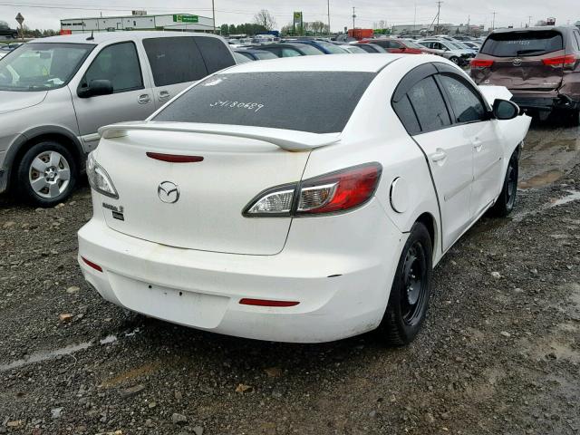 JM1BL1UF1C1602652 - 2012 MAZDA 3 I WHITE photo 4