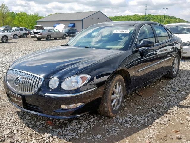 2G4WD582681242241 - 2008 BUICK LACROSSE C BLACK photo 2