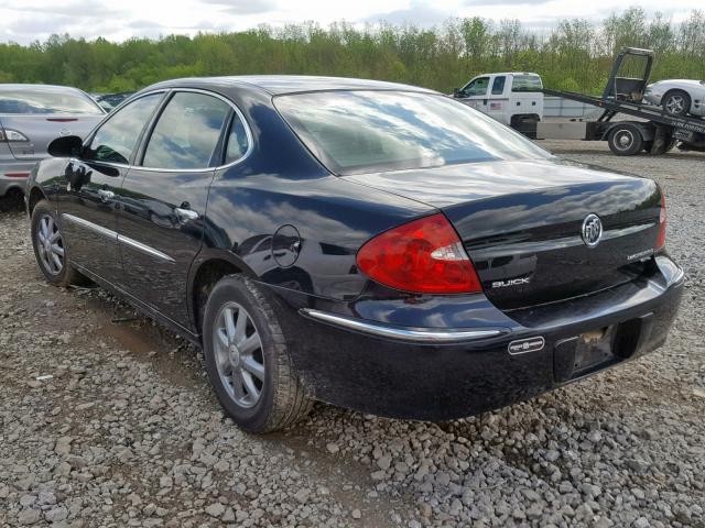 2G4WD582681242241 - 2008 BUICK LACROSSE C BLACK photo 3