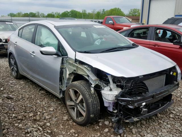 3KPFN4A80HE004480 - 2017 KIA FORTE EX SILVER photo 1