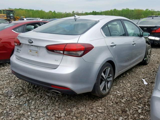 3KPFN4A80HE004480 - 2017 KIA FORTE EX SILVER photo 4