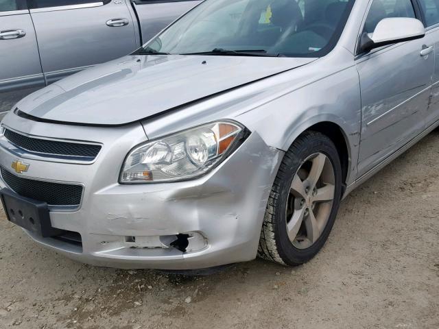 1G1ZC5E14BF193078 - 2011 CHEVROLET MALIBU 1LT 银色 照片 9