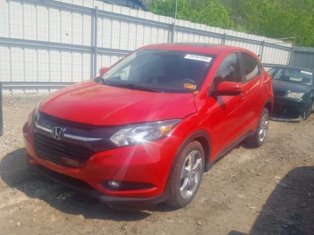 3CZRU6H53HM721012 - 2017 HONDA HR-V EX RED photo 2