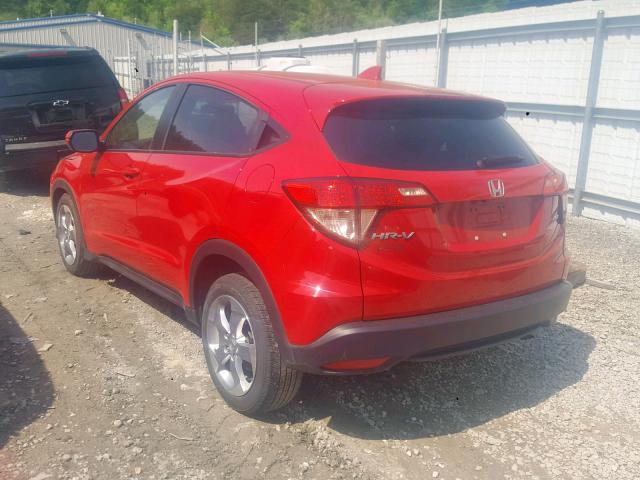 3CZRU6H53HM721012 - 2017 HONDA HR-V EX RED photo 3