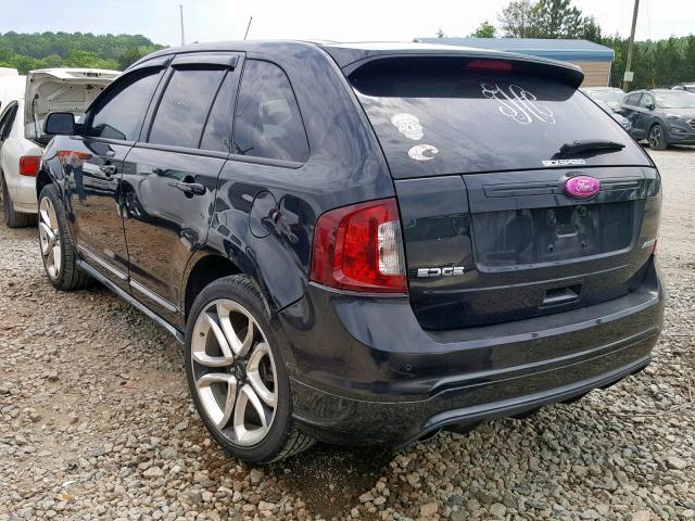 2FMDK3AK1DBA36146 - 2013 FORD EDGE SPORT BLACK photo 3