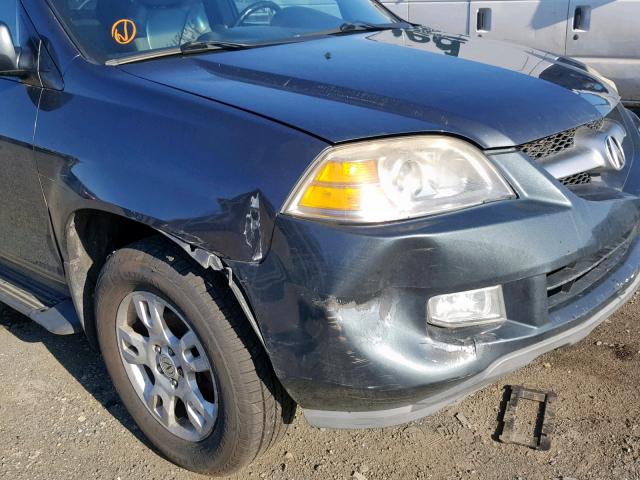 2HNYD18944H529513 - 2004 ACURA MDX TOURIN GRAY photo 9