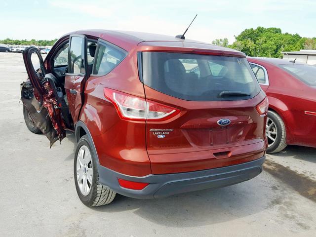 1FMCU0F71EUD77616 - 2014 FORD ESCAPE S RED photo 3