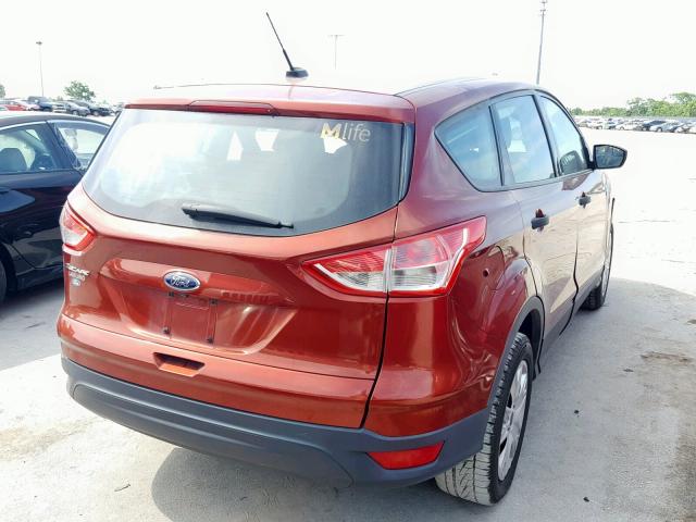 1FMCU0F71EUD77616 - 2014 FORD ESCAPE S RED photo 4