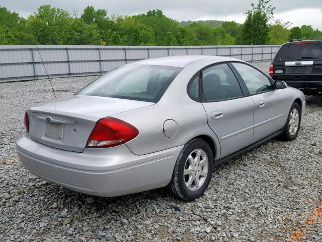 1FAFP56U86A164022 - 2006 FORD TAURUS SEL SILVER photo 4