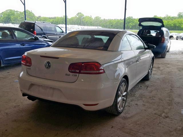 WVWBW7AH7CV004509 - 2012 VOLKSWAGEN EOS KOMFOR WHITE photo 4