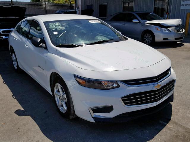 1G1ZB5ST3JF277822 - 2018 CHEVROLET MALIBU LS WHITE photo 1