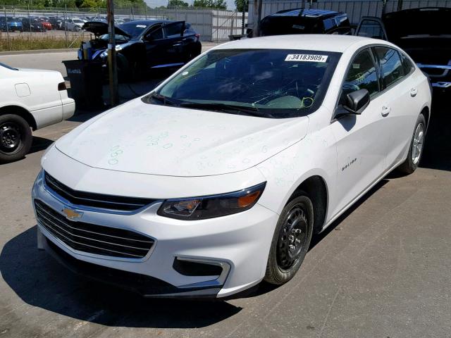 1G1ZB5ST3JF277822 - 2018 CHEVROLET MALIBU LS WHITE photo 2