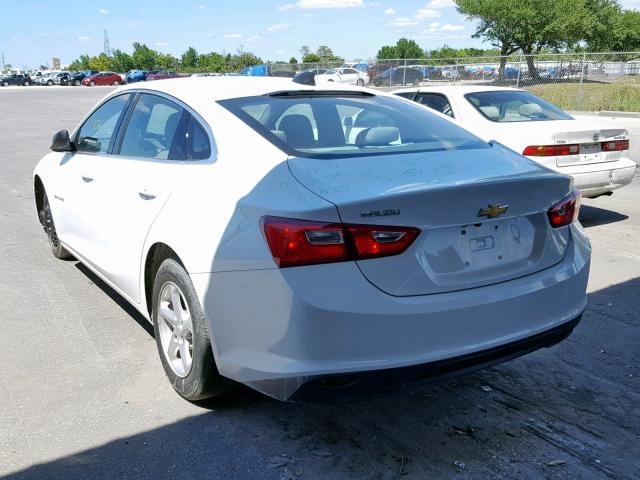 1G1ZB5ST3JF277822 - 2018 CHEVROLET MALIBU LS WHITE photo 3