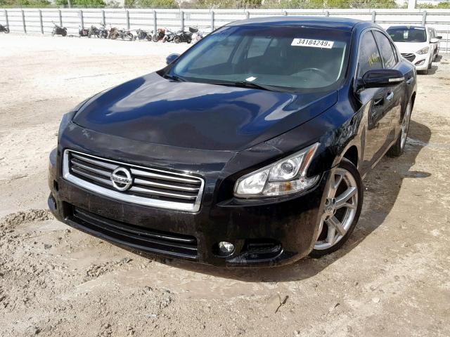 1N4AA5AP4CC809097 - 2012 NISSAN MAXIMA S BLACK photo 2