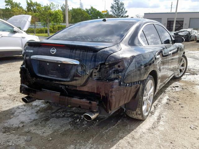 1N4AA5AP4CC809097 - 2012 NISSAN MAXIMA S BLACK photo 4