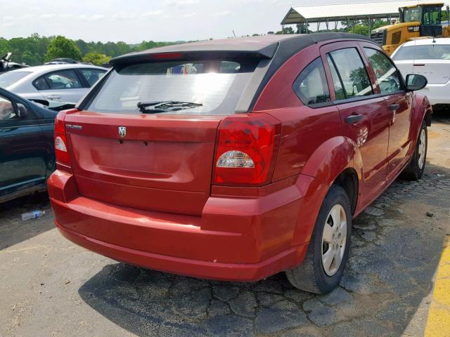 1B3HB28B47D243930 - 2007 DODGE CALIBER RED photo 4