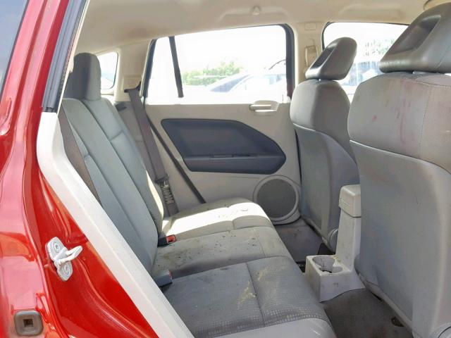 1B3HB28B47D243930 - 2007 DODGE CALIBER RED photo 6