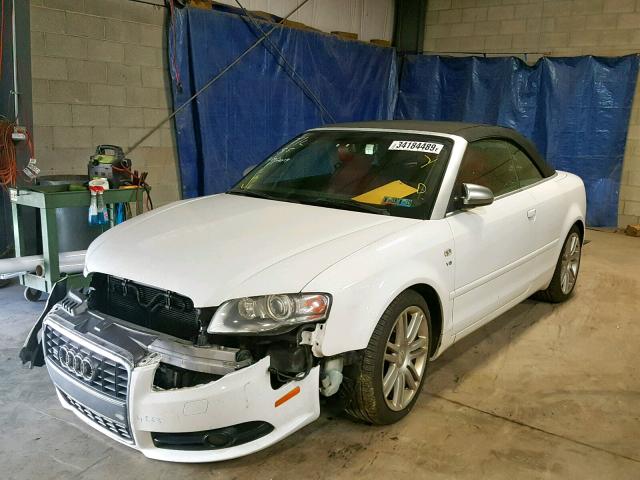 WUARL48H57K900944 - 2007 AUDI S4 QUATTRO WHITE photo 2