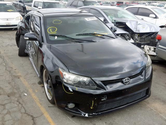 JTKJF5C71C3025848 - 2012 TOYOTA SCION TC BLACK photo 1