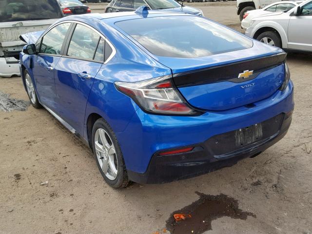 1G1RA6S59JU114968 - 2018 CHEVROLET VOLT LT BLUE photo 3