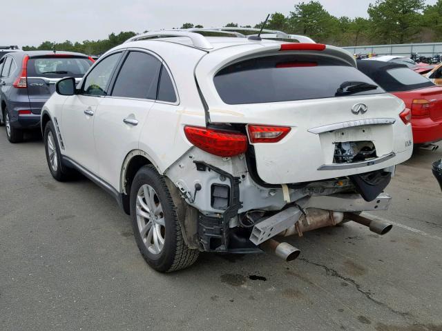 JN8AS1MW8BM733528 - 2011 INFINITI FX35 WHITE photo 3