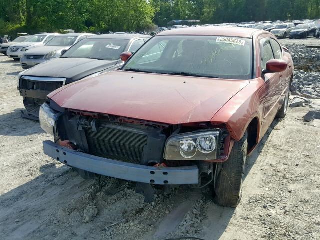 2B3CA3CV7AH169370 - 2010 DODGE CHARGER SX RED photo 2