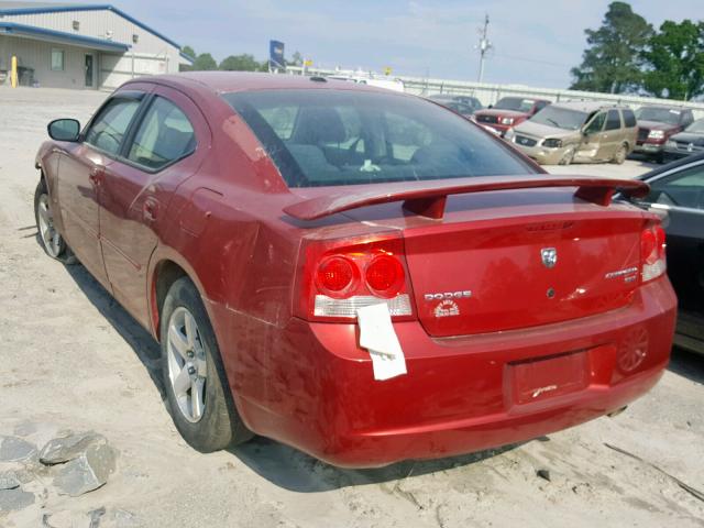 2B3CA3CV7AH169370 - 2010 DODGE CHARGER SX RED photo 3