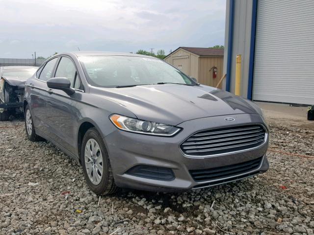 3FA6P0G76DR298316 - 2013 FORD FUSION S CHARCOAL photo 1