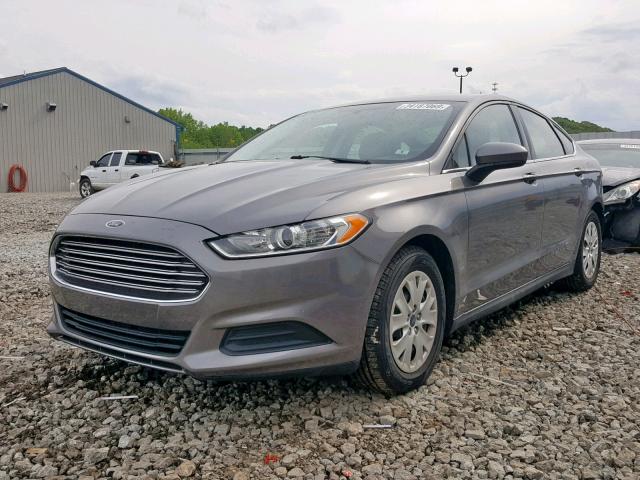 3FA6P0G76DR298316 - 2013 FORD FUSION S CHARCOAL photo 2