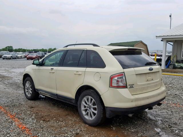 2FMDK48C17BA59497 - 2007 FORD EDGE SEL WHITE photo 3