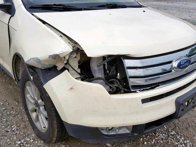 2FMDK48C17BA59497 - 2007 FORD EDGE SEL WHITE photo 9