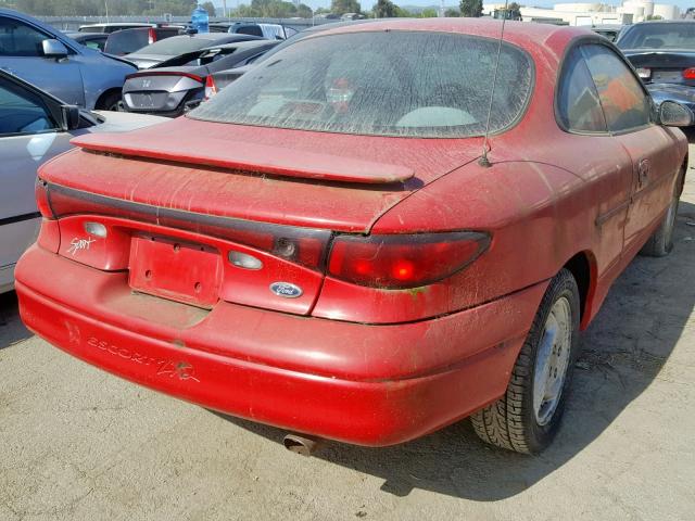 3FAKP1136WR233494 - 1998 FORD ESCORT ZX2 RED photo 4