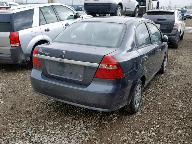 3G2TC5DE4AL112347 - 2010 PONTIAC G3 WAVE SE GRAY photo 4