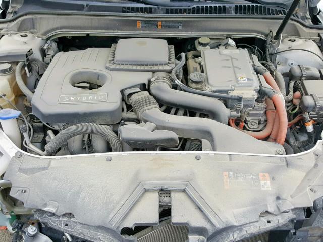 3LN6L2LU1ER800921 - 2014 LINCOLN MKZ HYBRID WHITE photo 7