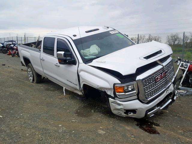 1GT42YEY5JF221052 - 2018 GMC SIERRA K35 WHITE photo 1